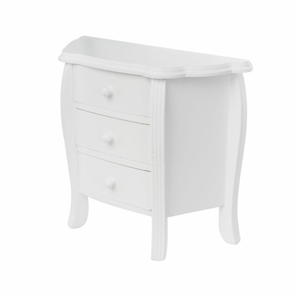 Lily Manor Dunsmuir 3 Drawer Bedside Table  Wayfair.co.uk